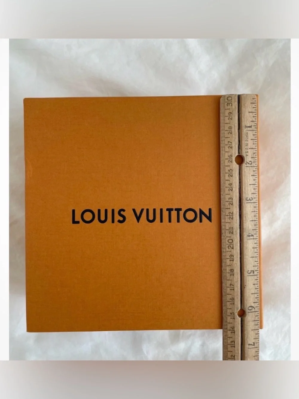 Authentic Louis Vuitton Imperial Saffron Drawer Gift Box Blue Pull Luxury